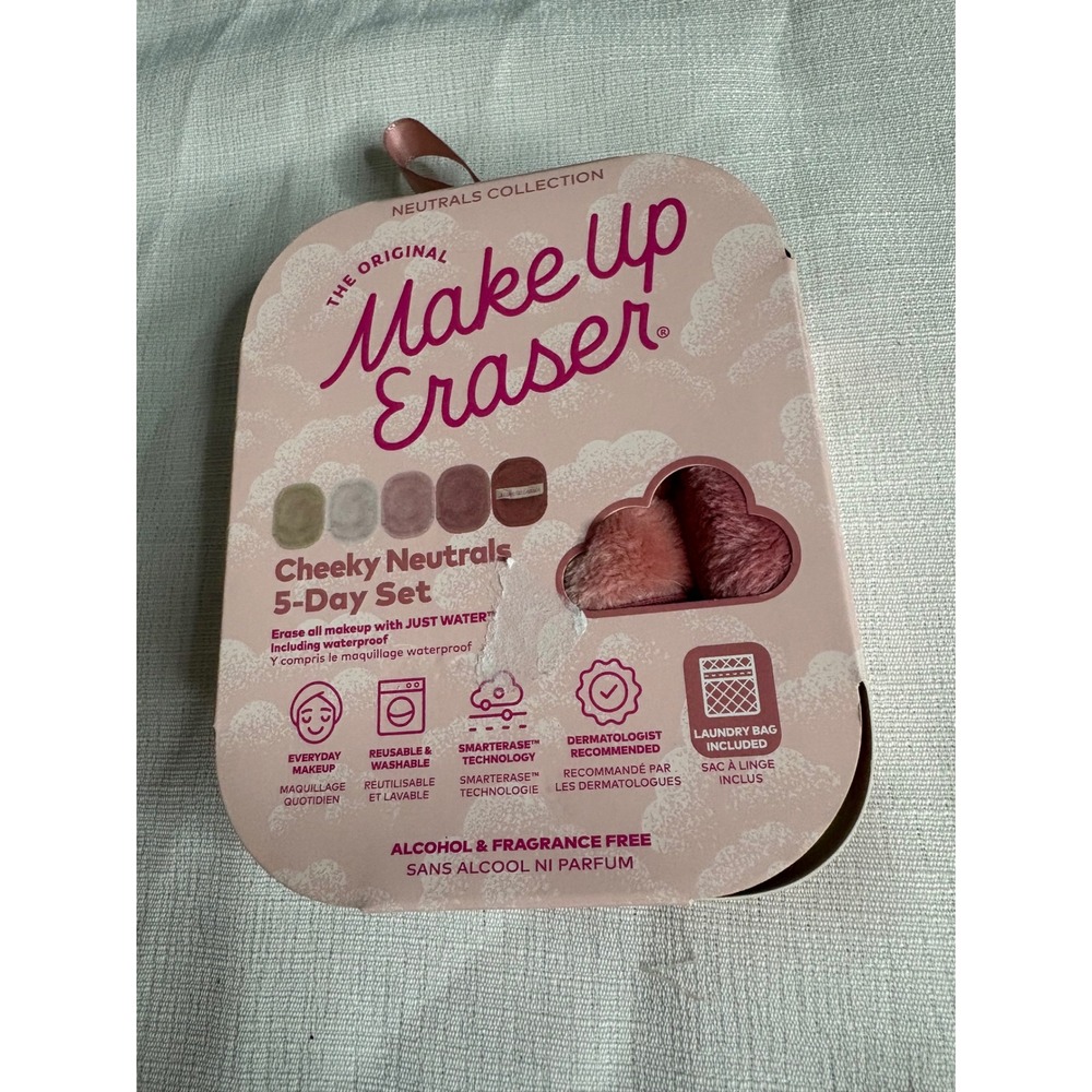 MakeUp Eraser Cheeky Neutrals 5-Day Set Reusable Makeup Remover Cloths NIB